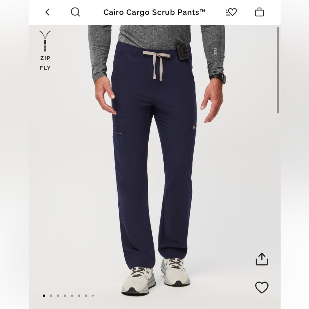 Figs Men’s Navy Cargo Pants